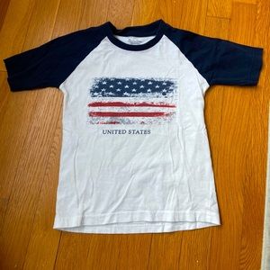 ELK Size 5 American Flag T shirt , no stains! EUC